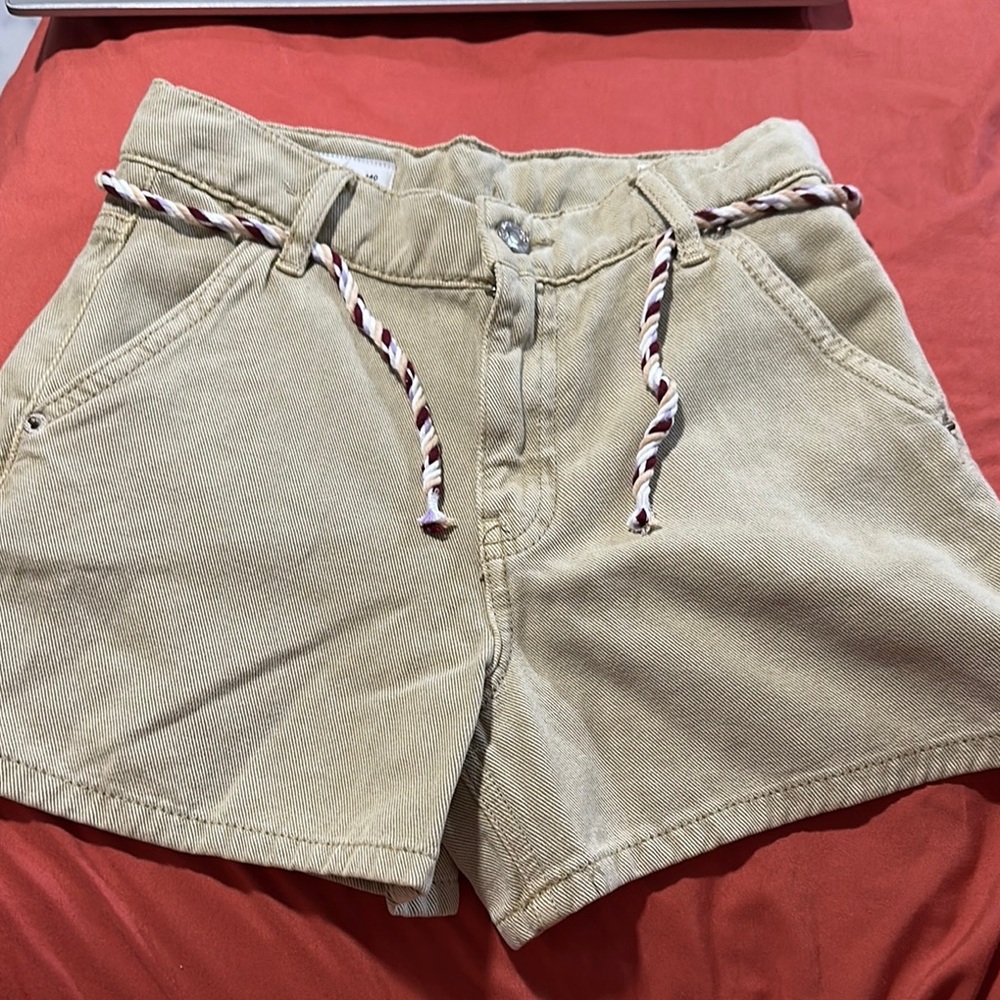 ZARA girls Stylish Tan Shorts